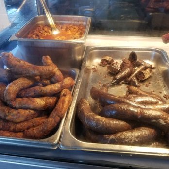 Bebo's BBQ - Morcilla, Blood sausage...and some other chicken sausage....its ok.... - Barbeque Near Me - Carolina, Puerto Rico