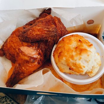 Church's Chicken - a basket of fried chicken and a biscuit - Fast Food Near Me - Jackson, Mississippi Church's Chicken - a basket of fried chicken and a biscuit - Fast Food Near Me - Jackson, Mississippi