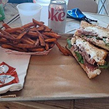 Ms Cheezious - Goat Cheese and Prosciutto with Sweet Potato Fries - Sandwiches Near Me - Miami, Florida Ms Cheezious - Goat Cheese and Prosciutto with Sweet Potato Fries - Sandwiches Near Me - Miami, Florida