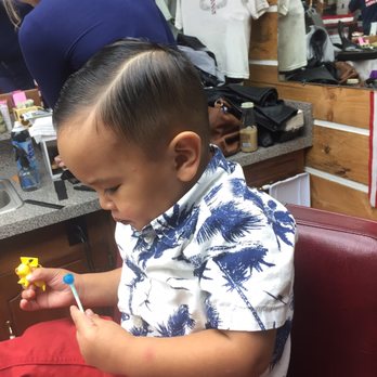Bo's Barber Shop - Alison's gentleman's cut, on my toddler. He has fine baby hair still, but she worked with what he had, and I love it. - Barbers Near Me - Clarksville, Tennessee