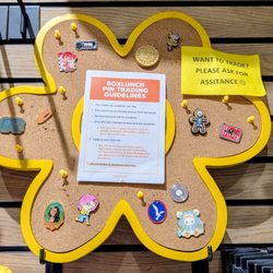 BoxLunch - Pin trading board and rules