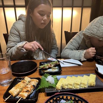 Yakitori Totto - Egg omelet and chicken thigh skewers - Japanese Near Me - New York, New York Yakitori Totto - Egg omelet and chicken thigh skewers - Japanese Near Me - New York, New York