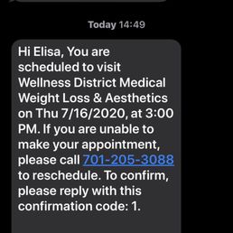 First of all my appointment reminder was sent 10 min before my scheduled appointment and this was after I had already checked in.