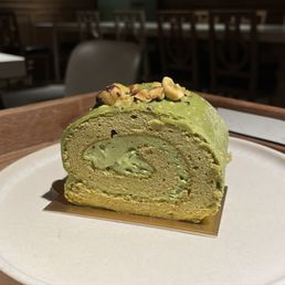 Matcha Hazelnut Cake