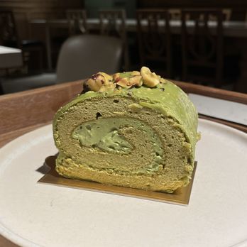 Hanlin Tea House - Matcha Hazelnut Cake - Coffee & Tea Near Me - Richmond, British Columbia