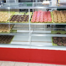 Donut Shack - All of their donuts with cinnamon rolls on the bottom rt.