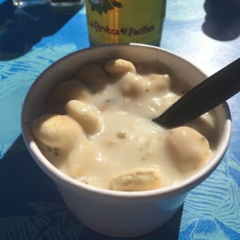 Harbor Fish Cafe - Delish clam chowder, thick and yummy...but my last visit it was watered down and yucky. - Seafood Near Me - Carlsbad, California Harbor Fish Cafe - Delish clam chowder, thick and yummy...but my last visit it was watered down and yucky. - Seafood Near Me - Carlsbad, California