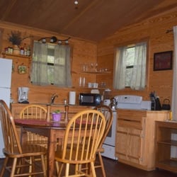 Buffalo Bend Cabins - Full kitchen stocked with almost everything you would need to cook a gourmet meal.