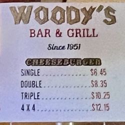 Woody's Bar & Grill - Menu 11.23.24