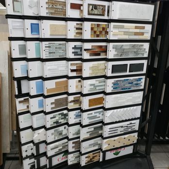 Northeast Flooring - a display of tile samples - Flooring Near Me - Flushing, New York