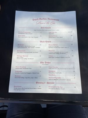 Menu photo 3 Dutch Garden Restaurant Santa Barbara, CA