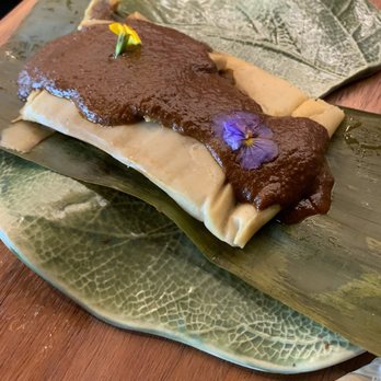 Maiz y Agave - Tamal de pato con mole oaxaqueño - Mexican Near Me - Miami, Florida Maiz y Agave - Tamal de pato con mole oaxaqueño - Mexican Near Me - Miami, Florida