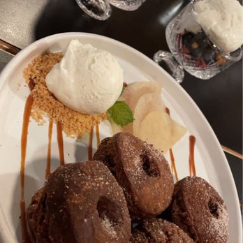 ANJU - The sorbet (left), the gelato (right), pear cider donuts - Korean Near Me - Washington, DC, District of Columbia