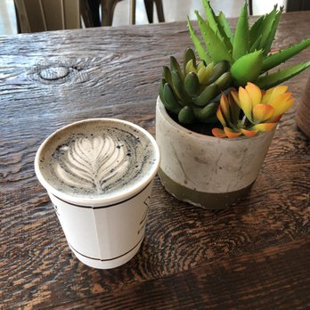 XO Espresso Bar - Activated Charcoal Latte - Coffee & Tea Near Me - Miami Beach, Florida