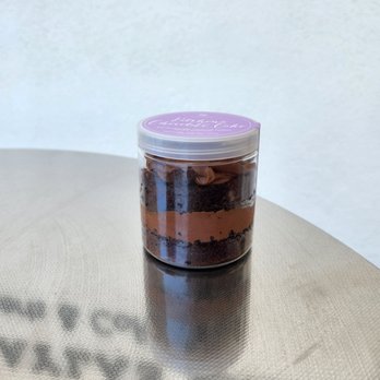Kayla's Cake - Valrhona Chocolate Cake in a jar $9 - Desserts Near Me - Fullerton, California Kayla's Cake - Valrhona Chocolate Cake in a jar $9 - Desserts Near Me - Fullerton, California