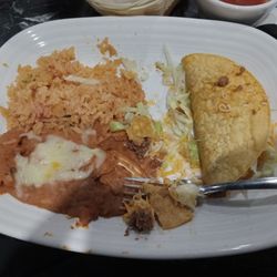 Taco Inc Mexican Bar and Grille - The two item create yout own combo (minus the taco I ate. (14.5/15)