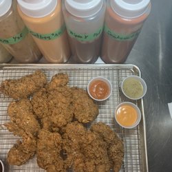 Saucin It Up Fried Chicken - Chicken strips with our original sauces