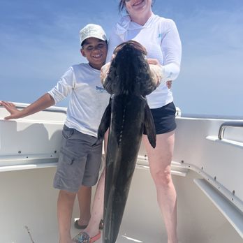 Hot Spots Charters - 26 lb, 40" Cobia - Fishing Near Me - Pensacola Beach, Florida Hot Spots Charters - 26 lb, 40" Cobia - Fishing Near Me - Pensacola Beach, Florida
