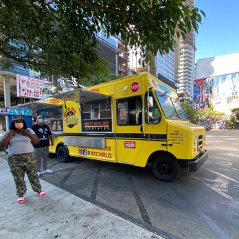 Bachi Bus - Food truck front side - Teppanyaki Near Me - Los Angeles, California Bachi Bus - Food truck front side - Teppanyaki Near Me - Los Angeles, California