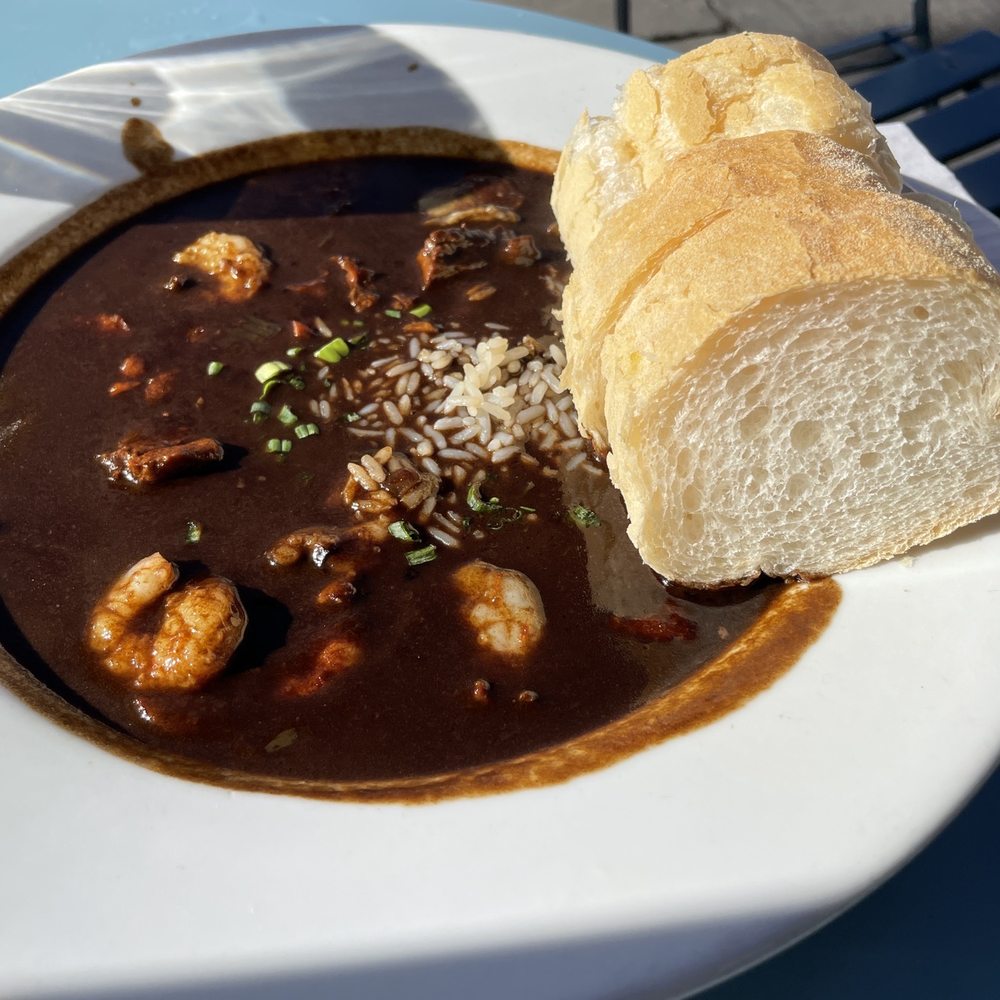 Stanley - File Gumbo with Shrimp , Oyster , Andouille Sausage , and Chicken - Breakfast & Brunch Near Me - New Orleans, Louisiana Stanley - File Gumbo with Shrimp , Oyster , Andouille Sausage , and Chicken - Breakfast & Brunch Near Me - New Orleans, Louisiana