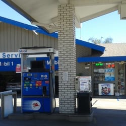 Putting gas.