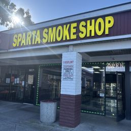 Exterior outside entrance of Sparta Smoke Shop - Long Beach, California Exterior outside entrance of Sparta Smoke Shop - Long Beach, California