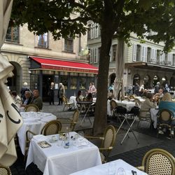 Café du Centre - We ate inside but there are plenty of tables out front.
