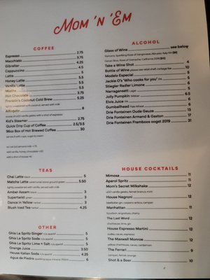 Menu photo 2 Mom 'n 'em Coffee & Wine Cincinnati, OH Menu photo 2 Mom 'n 'em Coffee & Wine Cincinnati, OH