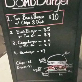 Bomb Burger - Menu. Alla halal meat - Burgers Near Me