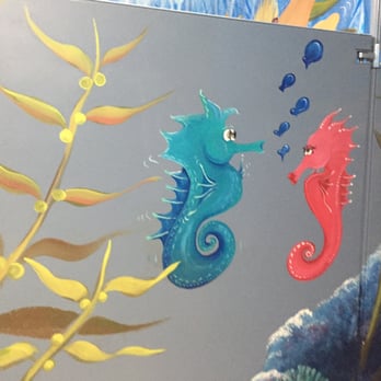 Beach Break Cafe - Ladies Restroom Walls - Breakfast & Brunch Near Me - Oceanside, California Beach Break Cafe - Ladies Restroom Walls - Breakfast & Brunch Near Me - Oceanside, California