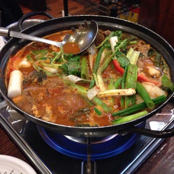 Geo Si Gi - The first item on the gamjatang menu - pork bone stew with veggies - Korean Near Me - Flushing, New York Geo Si Gi - The first item on the gamjatang menu - pork bone stew with veggies - Korean Near Me - Flushing, New York