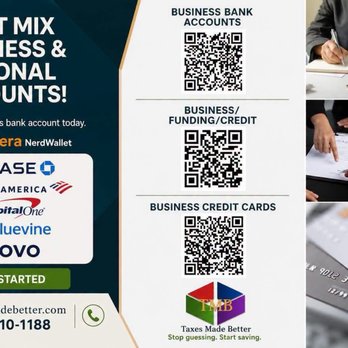 Taxes Made Better - BUSINESS BANK ACCOUNTS - Tax Services Near Me - Lombard, Illinois Taxes Made Better - BUSINESS BANK ACCOUNTS - Tax Services Near Me - Lombard, Illinois