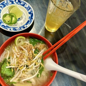 Little Cambodia - Chicken Pho with a sweet Mango iced tea. Perfect lunch - Cambodian Near Me - Salida, Colorado Little Cambodia - Chicken Pho with a sweet Mango iced tea. Perfect lunch - Cambodian Near Me - Salida, Colorado