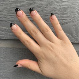 Acrylic overlay on my natural nails Acrylic overlay on my natural nails