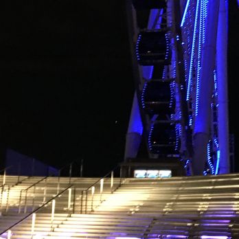 Navy Pier's Centennial Wheel - Cubby blue for opening game day! - Amusement Parks Near Me - Chicago, Illinois