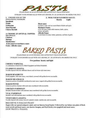 Menu photo 5 Red Devil Italian American Restaurant Holly, MI Menu photo 5 Red Devil Italian American Restaurant Holly, MI