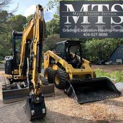 Mays Tractor Service - Excavator and Skid Steer Loader for rent! www.MaysTractorService.com