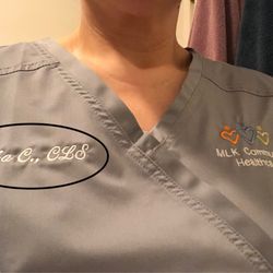 Catalan Embroidery - Name and job title embroidery
