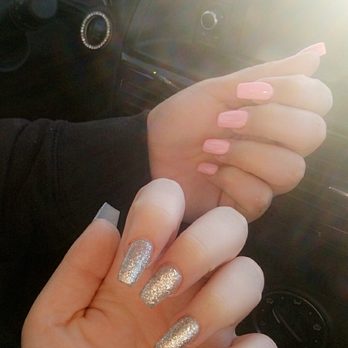 Beauty Nail & Spa - The glitter nails done by Vince and pink done by Jane. Both sets $35 individually including gel - Nail Salons Near Me - Lancaster, California Beauty Nail & Spa - The glitter nails done by Vince and pink done by Jane. Both sets $35 individually including gel - Nail Salons Near Me - Lancaster, California
