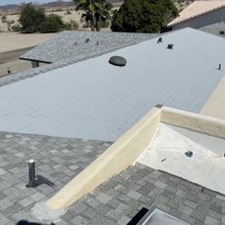 Roofmaxx Pro - 10 year coating  severely damaged area saved good for an additional 10 years of service