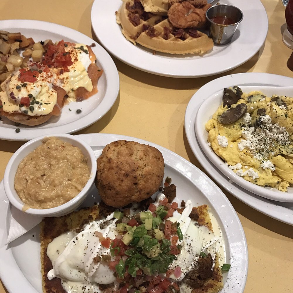 Wild Eggs - Kalamity Katie's Border Benedict, Lox and Bagel Bennie, Chicken & Waffles, Mushroom & Garlic Scramble - Breakfast & Brunch Near Me - Carmel, Indiana Wild Eggs - Kalamity Katie's Border Benedict, Lox and Bagel Bennie, Chicken & Waffles, Mushroom & Garlic Scramble - Breakfast & Brunch Near Me - Carmel, Indiana