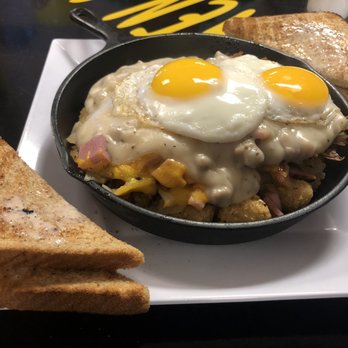 The Yolk Grill - The Country skillet! This was awesome! So much food!! - Waffles Near Me - Pelham, New Hampshire The Yolk Grill - The Country skillet! This was awesome! So much food!! - Waffles Near Me - Pelham, New Hampshire