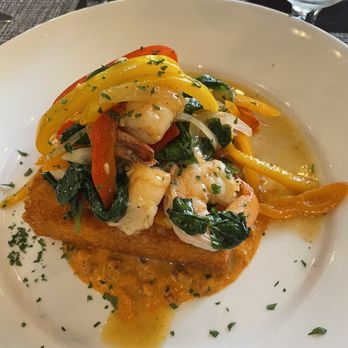 Season's At Highland Lake - Shrimp and grits cake - New American Near Me - Flat Rock, North Carolina Season's At Highland Lake - Shrimp and grits cake - New American Near Me - Flat Rock, North Carolina