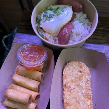 Mano Modern Cafe - App- Lumpia (6 pcs), hash brown, Silog- Longanisa (3pc) - Filipino Near Me - Chicago, Illinois