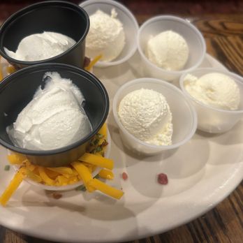 Cattlemen's Steakhouse - Plenty of butter, sour cream and cheese/bacon toppings for our baked potatoes. - Steakhouses Near Me - Oklahoma City, Oklahoma Cattlemen's Steakhouse - Plenty of butter, sour cream and cheese/bacon toppings for our baked potatoes. - Steakhouses Near Me - Oklahoma City, Oklahoma