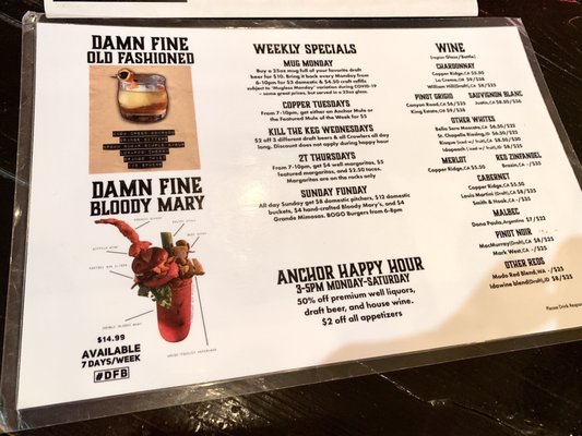 Menu photo 3 Anchor Bistro & Bar Twin Falls, ID Menu photo 3 Anchor Bistro & Bar Twin Falls, ID