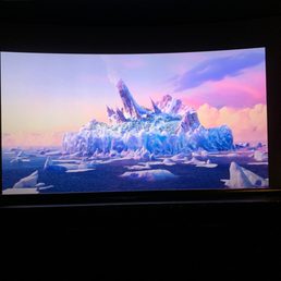 Previews in IMAX theater 8