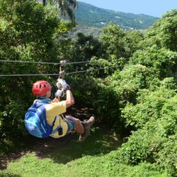 Puerto Rico Ziplining - Yunque Ziplining tour at the rainforest in Luquillo, Puerto Rico.