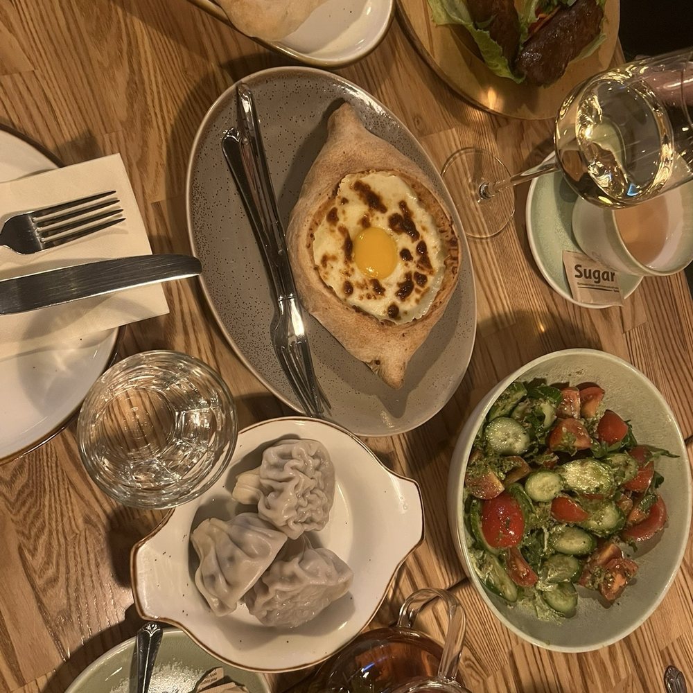 Khankali and khachapuri Khankali and khachapuri