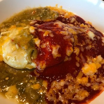Mi Dia From Scratch - Beef flat enchiladas with Hatch chile - Tex-Mex Near Me - Flower Mound, Texas